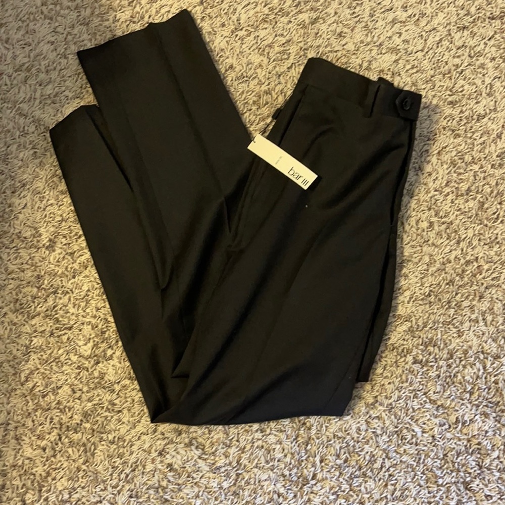 BAR III MENS BLACK DRESS PANTS 33x32 NEW